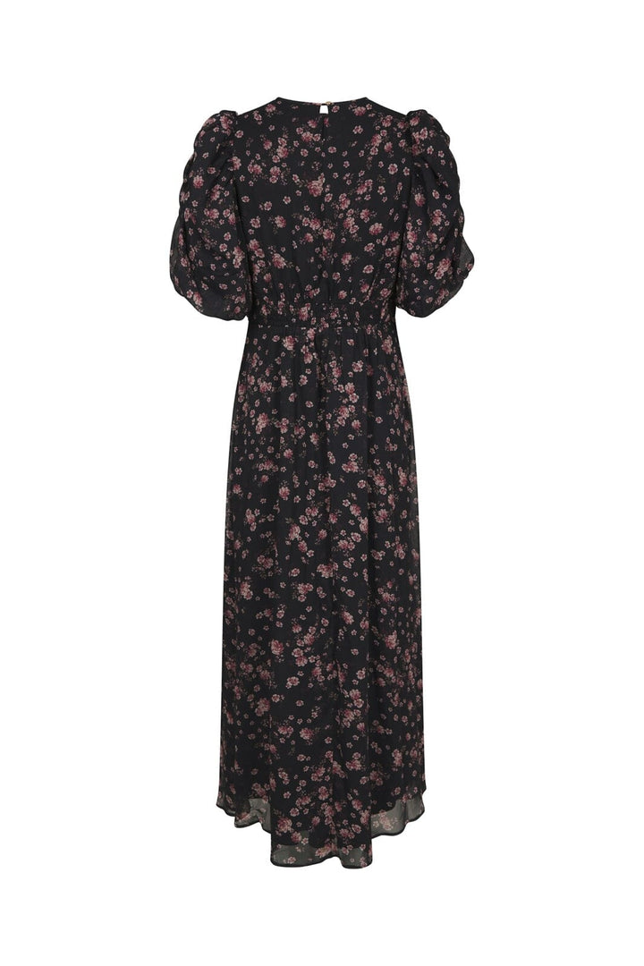 Neo Noir - Kikka Mini Flower Dress 170468 - 100 - Black