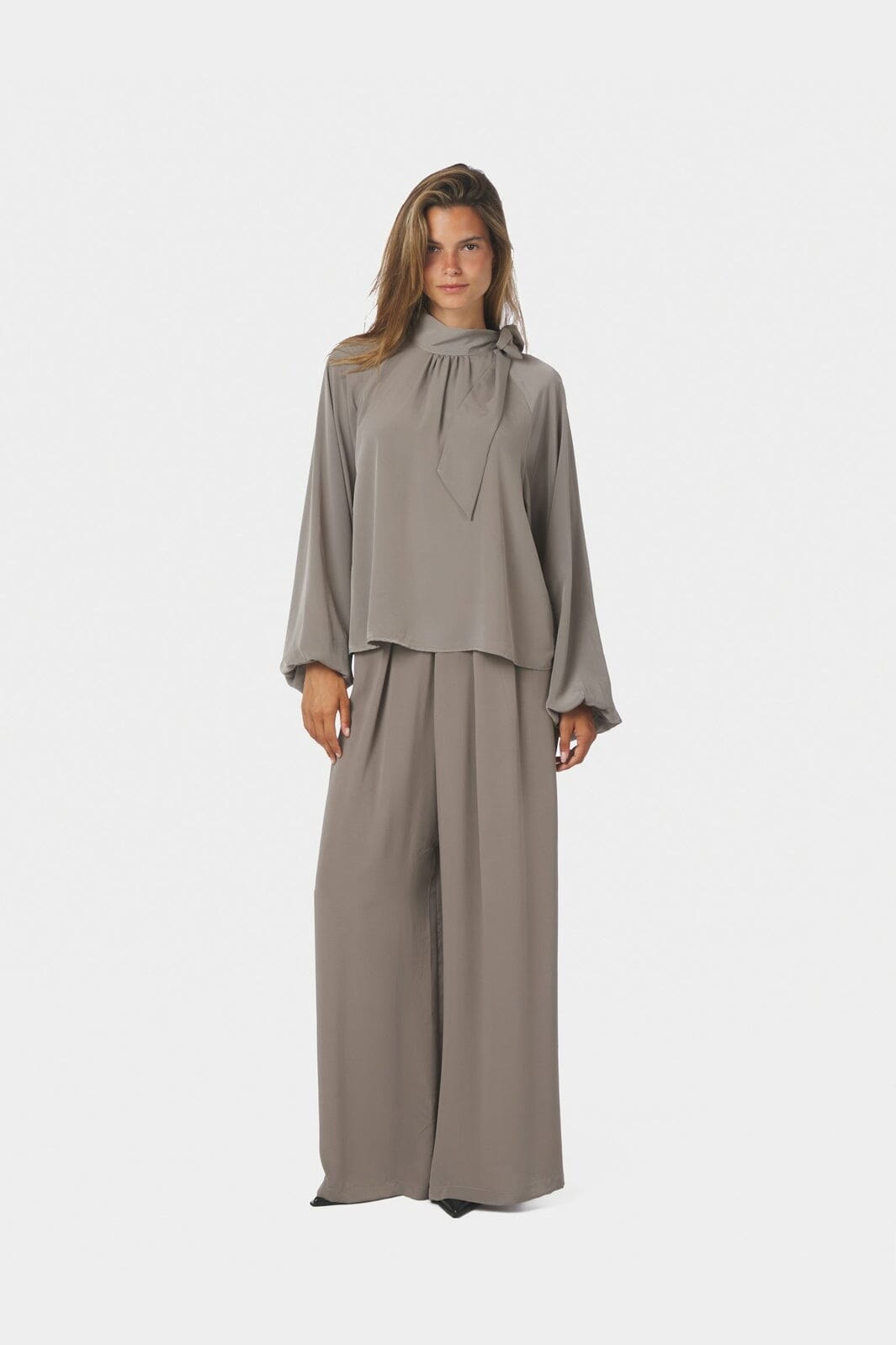 Neo Noir - Lana Pants 160769 - 189 - Warm Grey