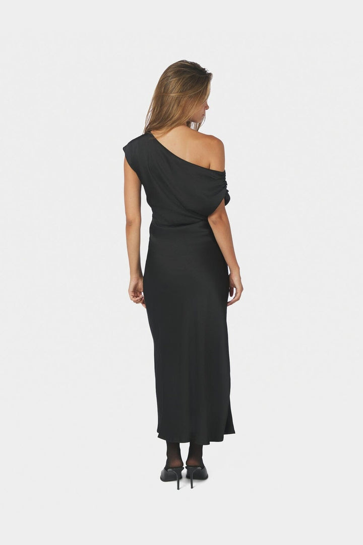 Neo Noir - Lilith Heavy Sateen Dress 168543 - 100 - Black