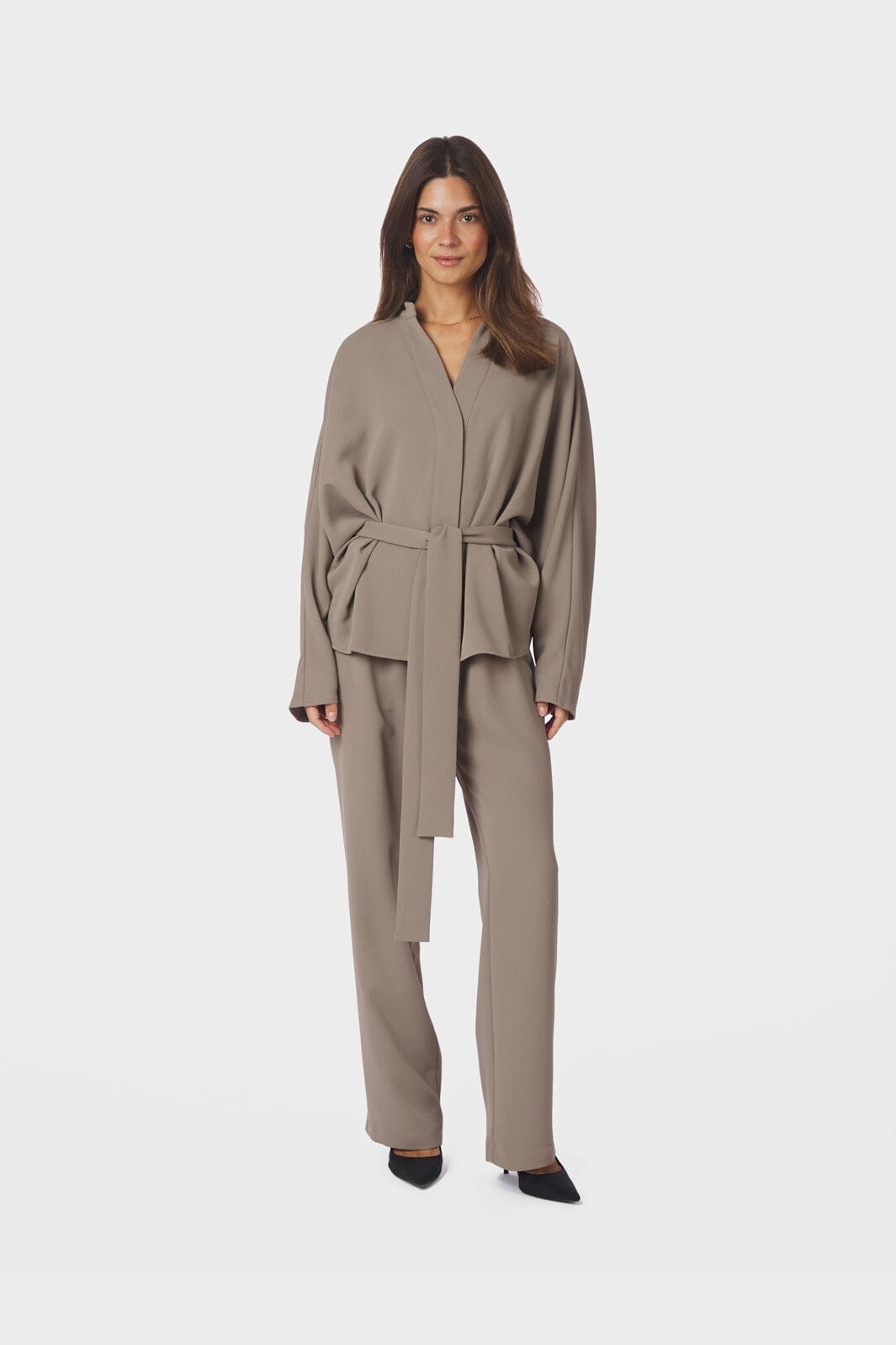 Neo Noir - Lunet Crepe Pants 168084 - 214 - Taupe