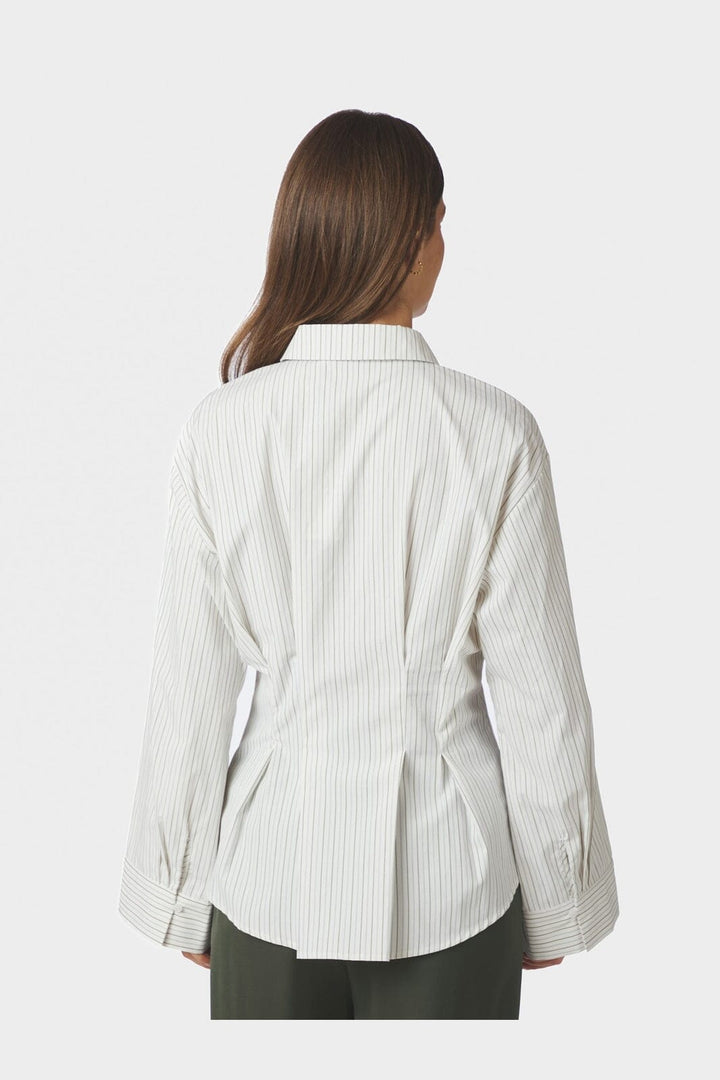 Neo Noir - Lytra Double Stripe Shirt 170120 - 667 - White Stripe