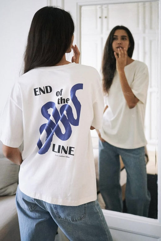 Neo Noir - Malin Line Tee 164154 - White T-shirts 