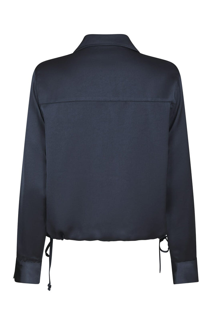 Neo Noir - Manille Heavy Sateen Shirt 169616 - 678 - Midnight Blue