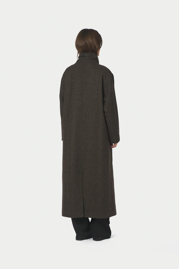 Neo Noir - Marcel Mini Check Coat 168540 - 210 - Brown