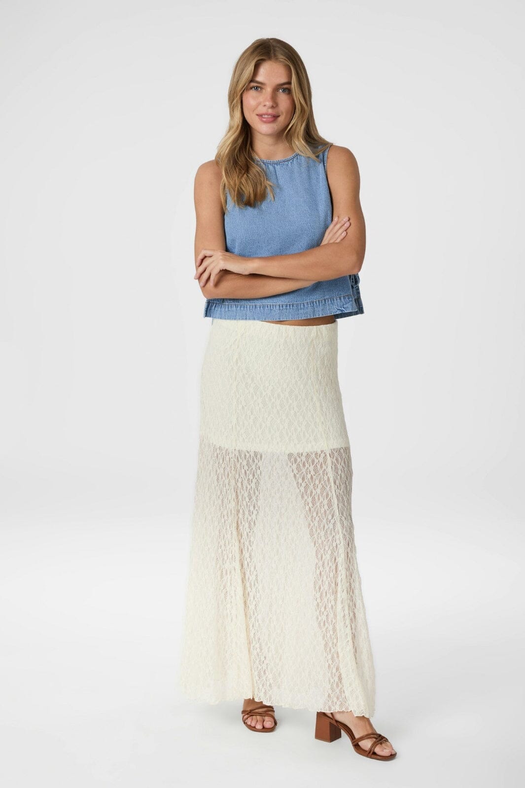 Neo Noir - Mariya Lace Skirt 165926 - 121 - Off White