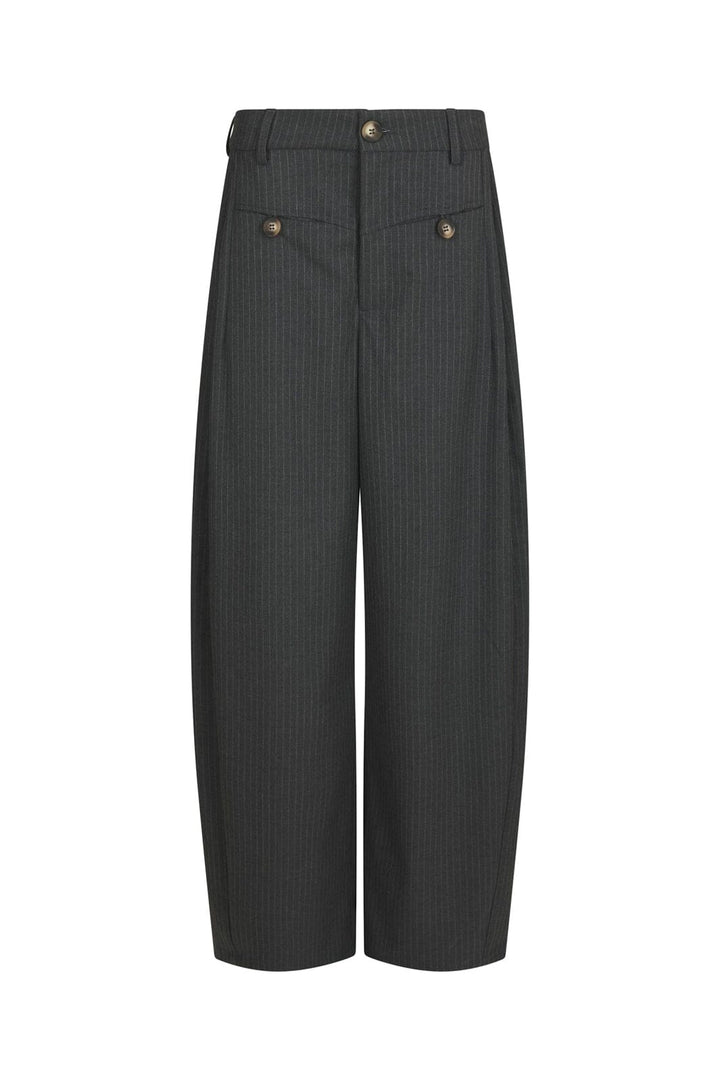 Neo Noir - Massie Slim Pinstripe Pants 170802 - 107 - Dark Grey Melange
