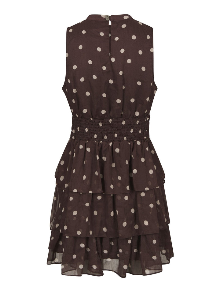 Neo Noir - May Big Dot Dress 170522 - 210 - Brown Kjoler 