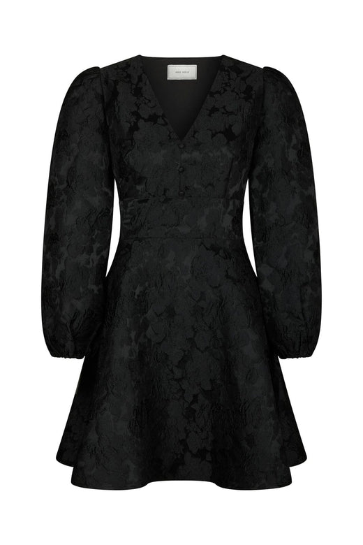 Neo Noir - Milly Flower Brocade Dress 171050 - 100 - Black