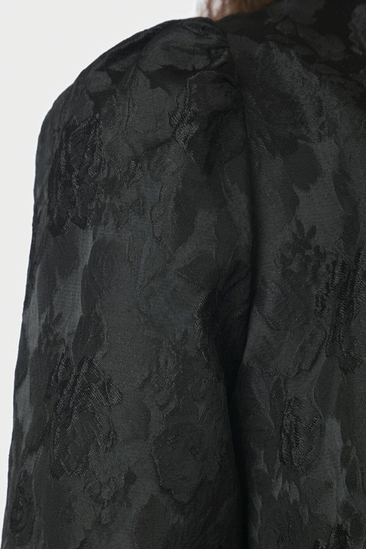 Neo Noir - Milly Flower Brocade Dress 171050 - 100 - Black