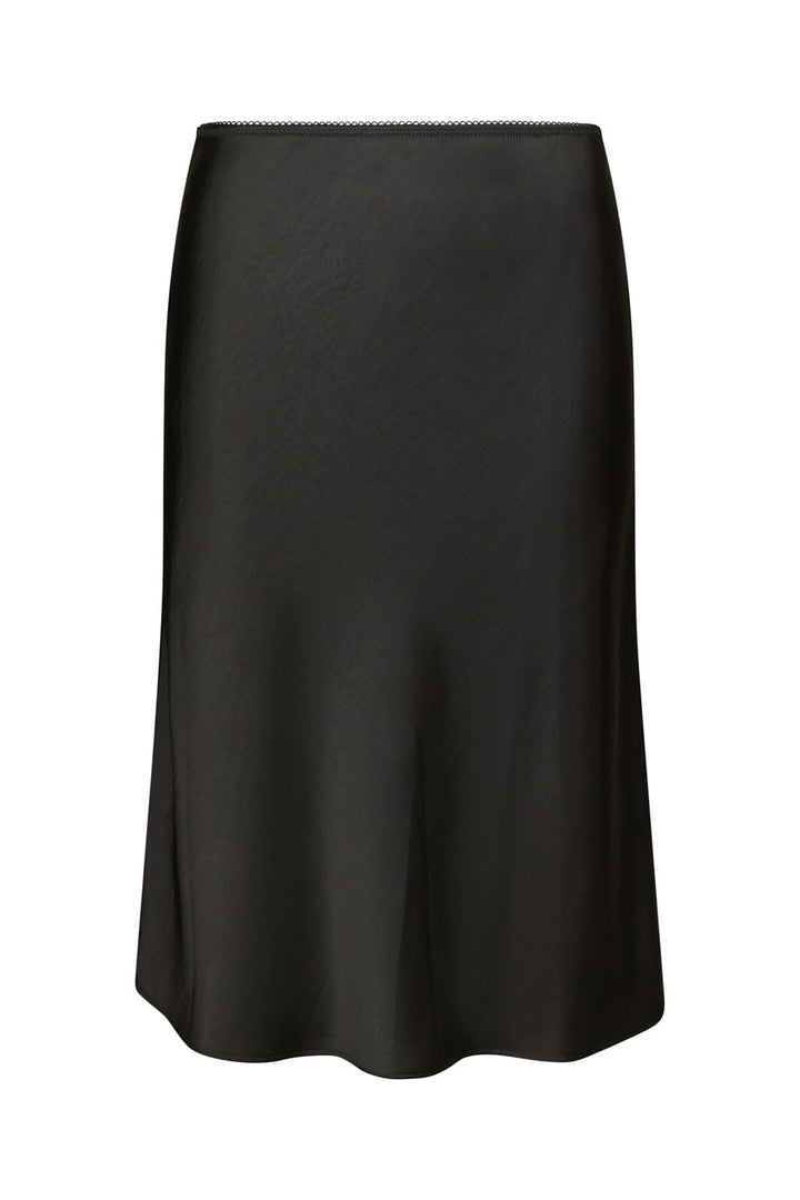 Neo Noir - Mindie Heavy Sateen Skirt 170112 - 100 - Black