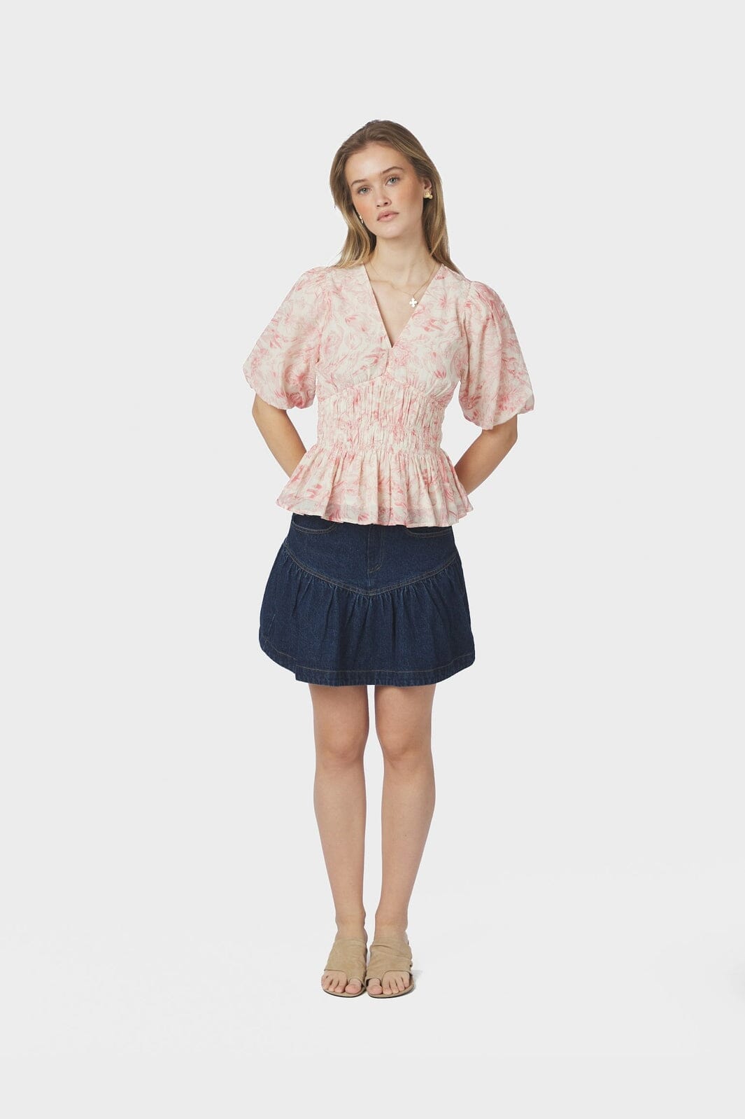Neo Noir - Minutti Print Blouse 168720 - 121 - Off White