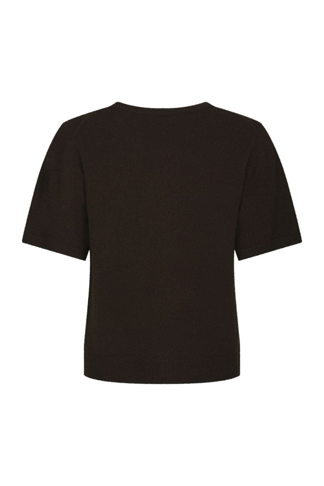 Neo Noir - Missy Wool Knit Tee 167772 - 676 - Dark Brown