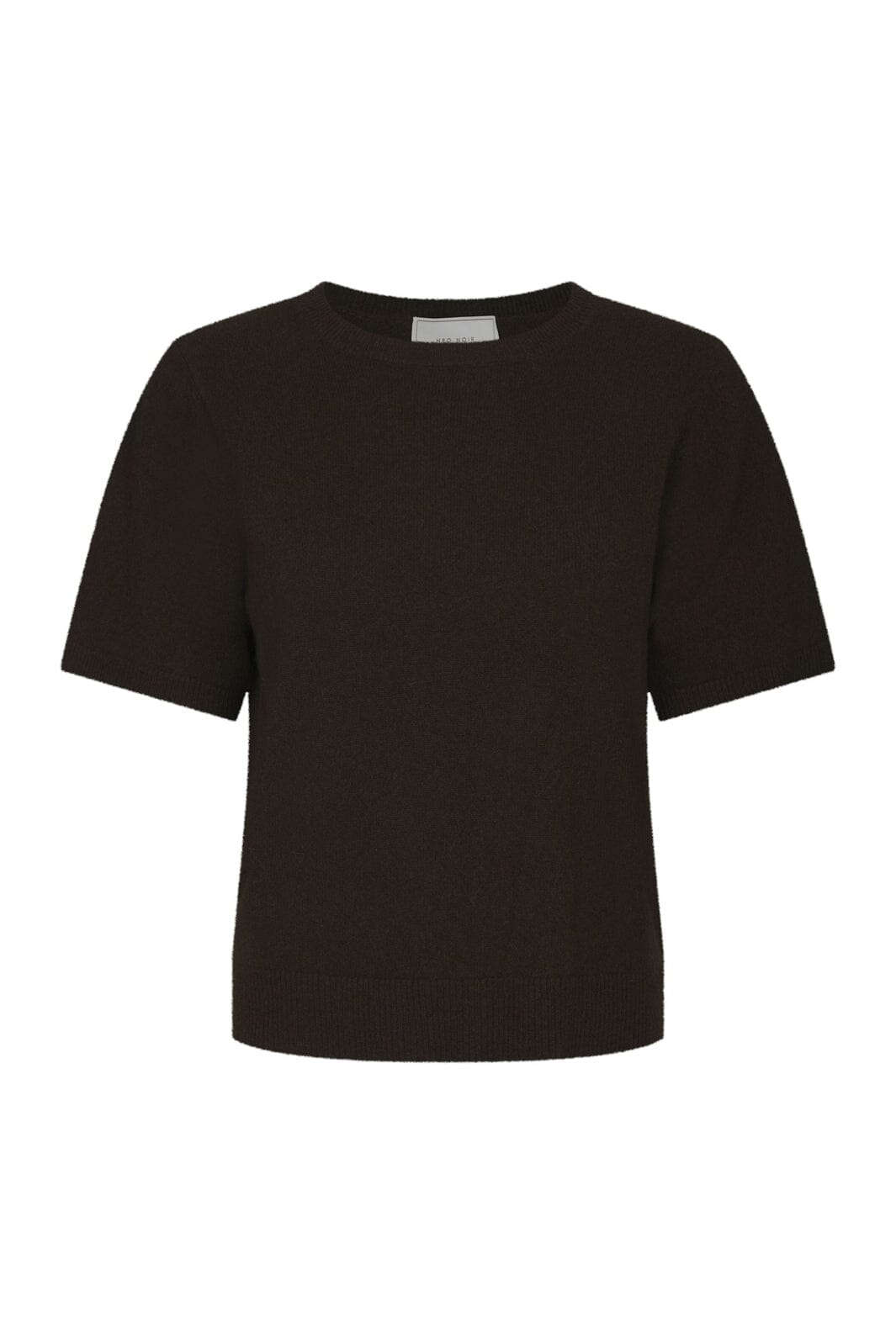 Neo Noir - Missy Wool Knit Tee 167772 - 676 - Dark Brown