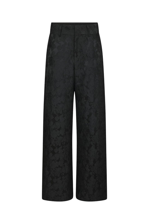 Neo Noir - Nathalie Flower Brocade Pants 171052 - 100 - Black