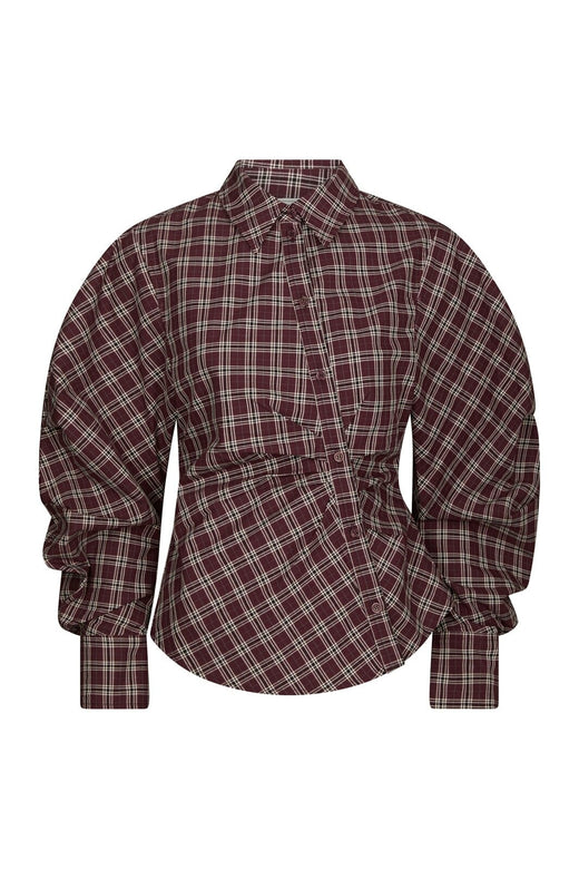 Neo Noir - Neoella Medium Check Shirt 168469 - 182 - Plum