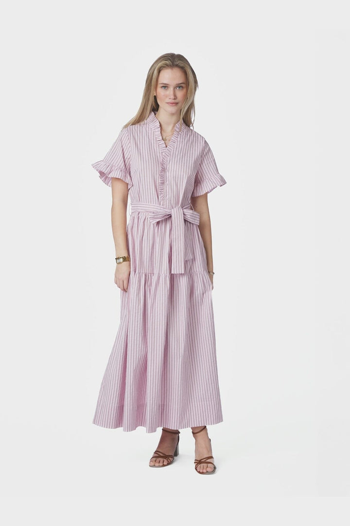 Neo Noir - Nessie Structure Stripe Dress 169739 - 754 - Light Pink