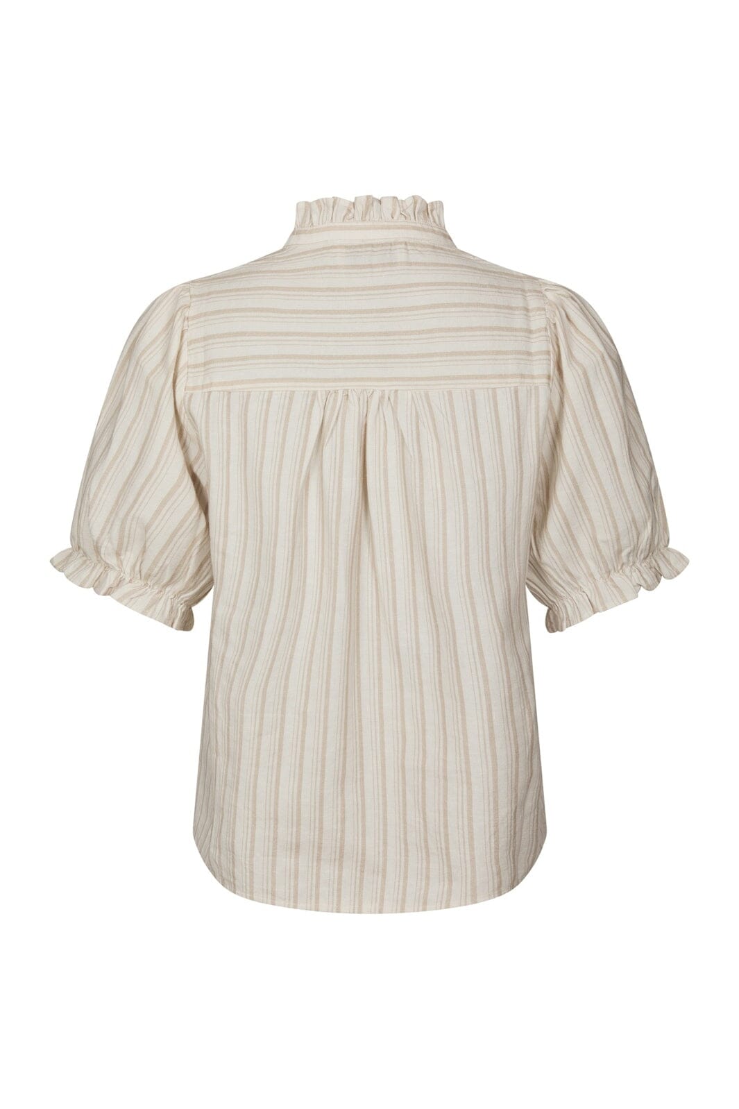 Neo Noir - Odesa Linen Stripe Blouse 169338 - 213 - Sand