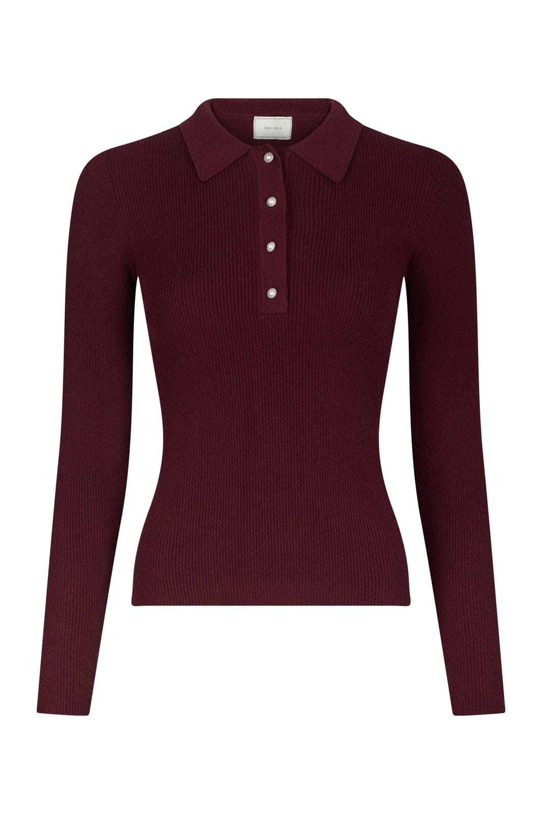 Neo Noir - Panama Knit Blouse 164017 - 682 - Wine