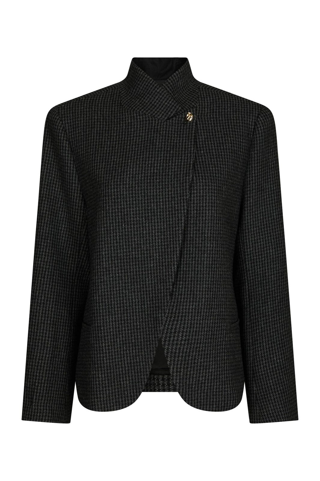 Neo Noir - Paria Check Blazer 170226 - 104 - Dark Grey