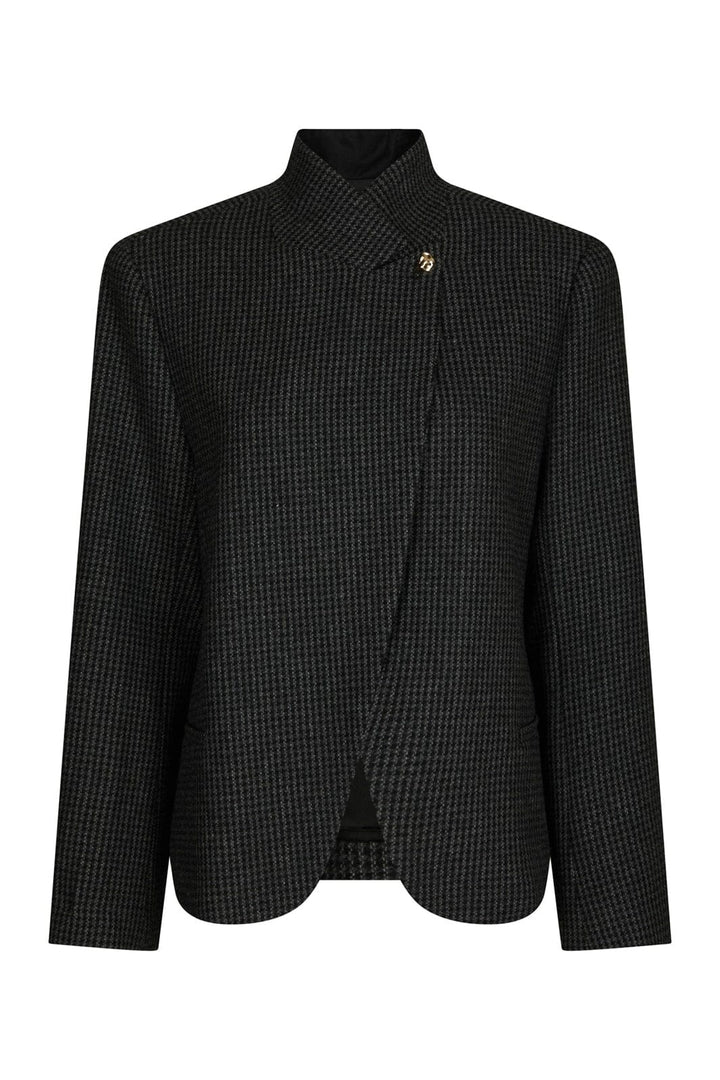 Neo Noir - Paria Check Blazer 170226 - 104 - Dark Grey