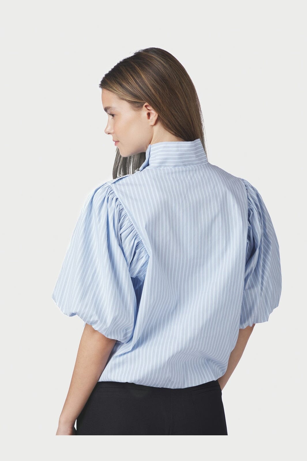 Neo Noir - Parisa Stripe Blouse 169527 - 145 - Light Blue