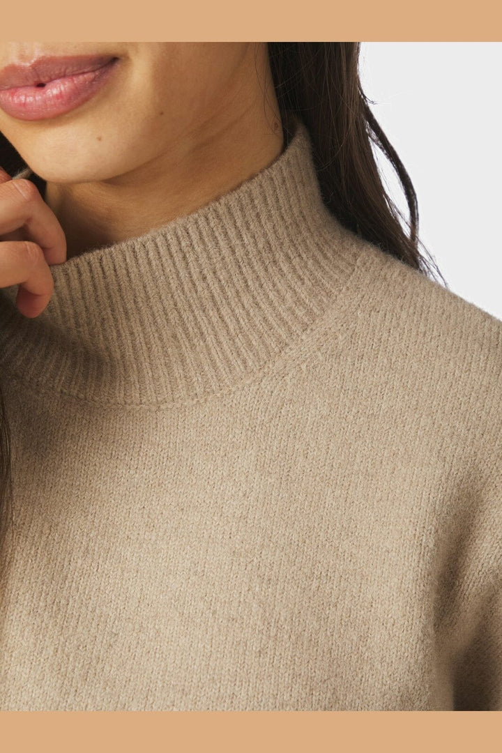Neo Noir - Paulina Knit Blouse 159703 - 189 - Warm Grey