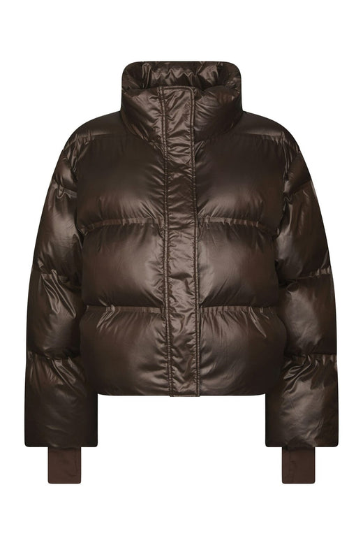 Neo Noir - Rhea Shiny Puffer Jacket 165094 - 584 - Chocolate Brown