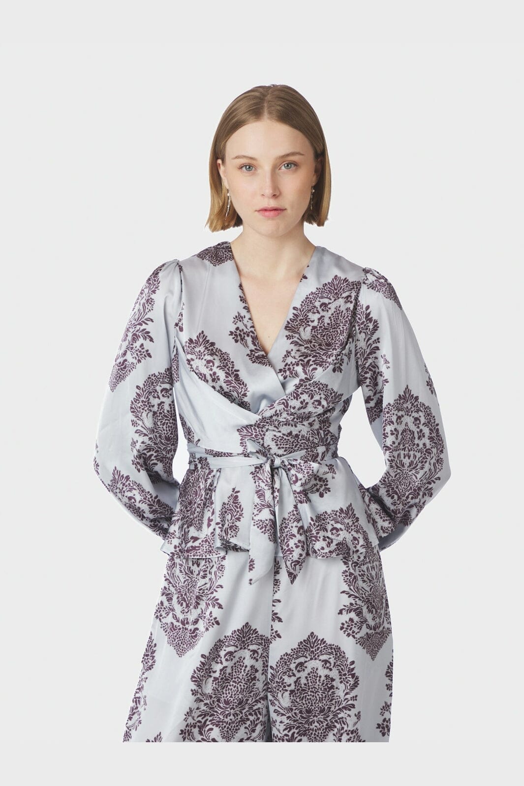 Neo Noir - Rista Deco Drop Blouse 169965 - 145 - Light Blue