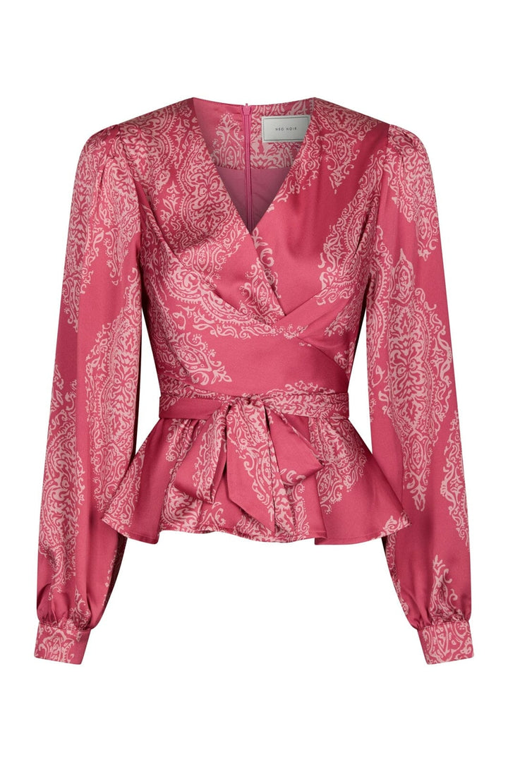 Neo Noir - Rista Paisley Drop Blouse 166208 - 430 - Cherry Pink