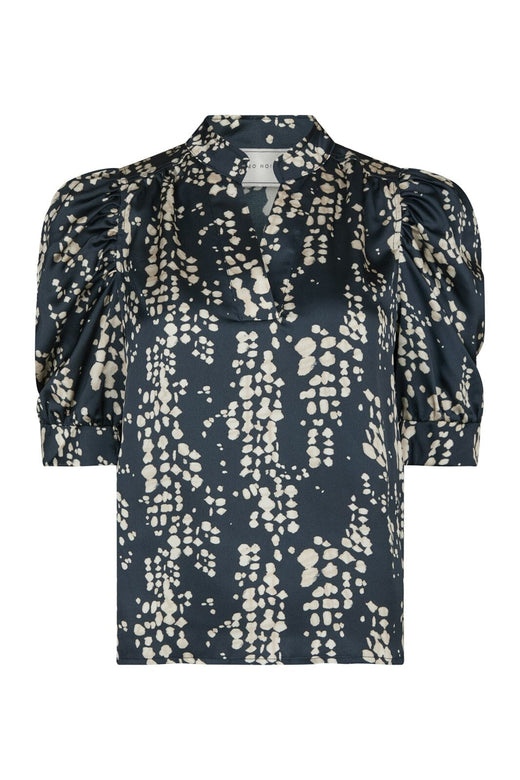Neo Noir - Roella Scatter Print Blouse 167682 - 141 - Navy