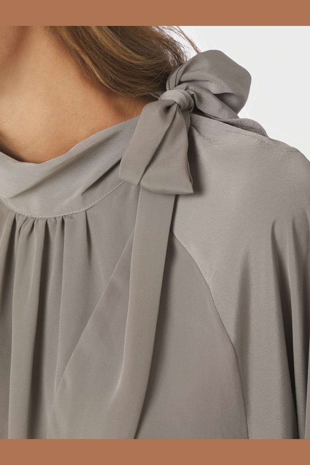 Neo Noir - Saline Blouse 170979 - 189 - Warm Grey