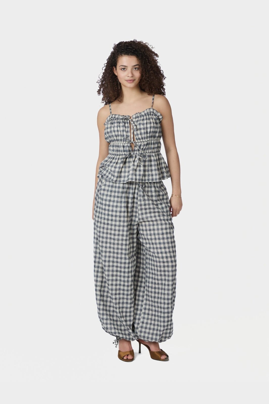 Neo Noir - Seylor Check Top 169349 - 100 - Black