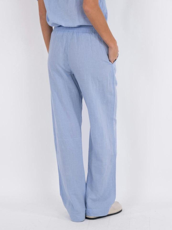 Neo Noir - Sonar Linen Pants - Light Blue