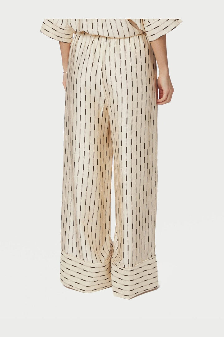 Neo Noir - Sora Print Pants 169279 - 122 - Creme
