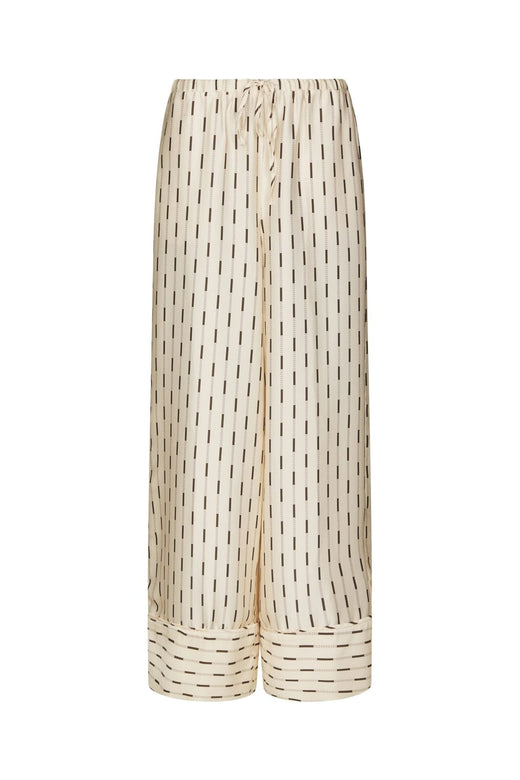 Neo Noir - Sora Print Pants 169279 - 122 - Creme