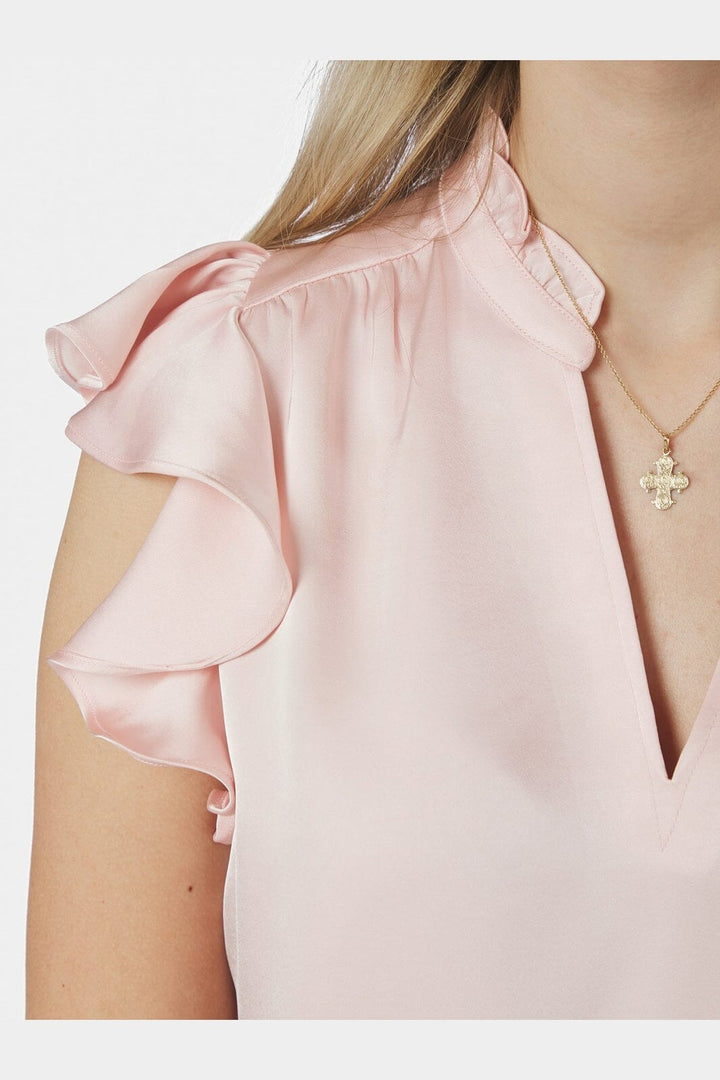 Neo Noir - Stella Heavy Sateen Blouse 162668 - 754 - Light Pink