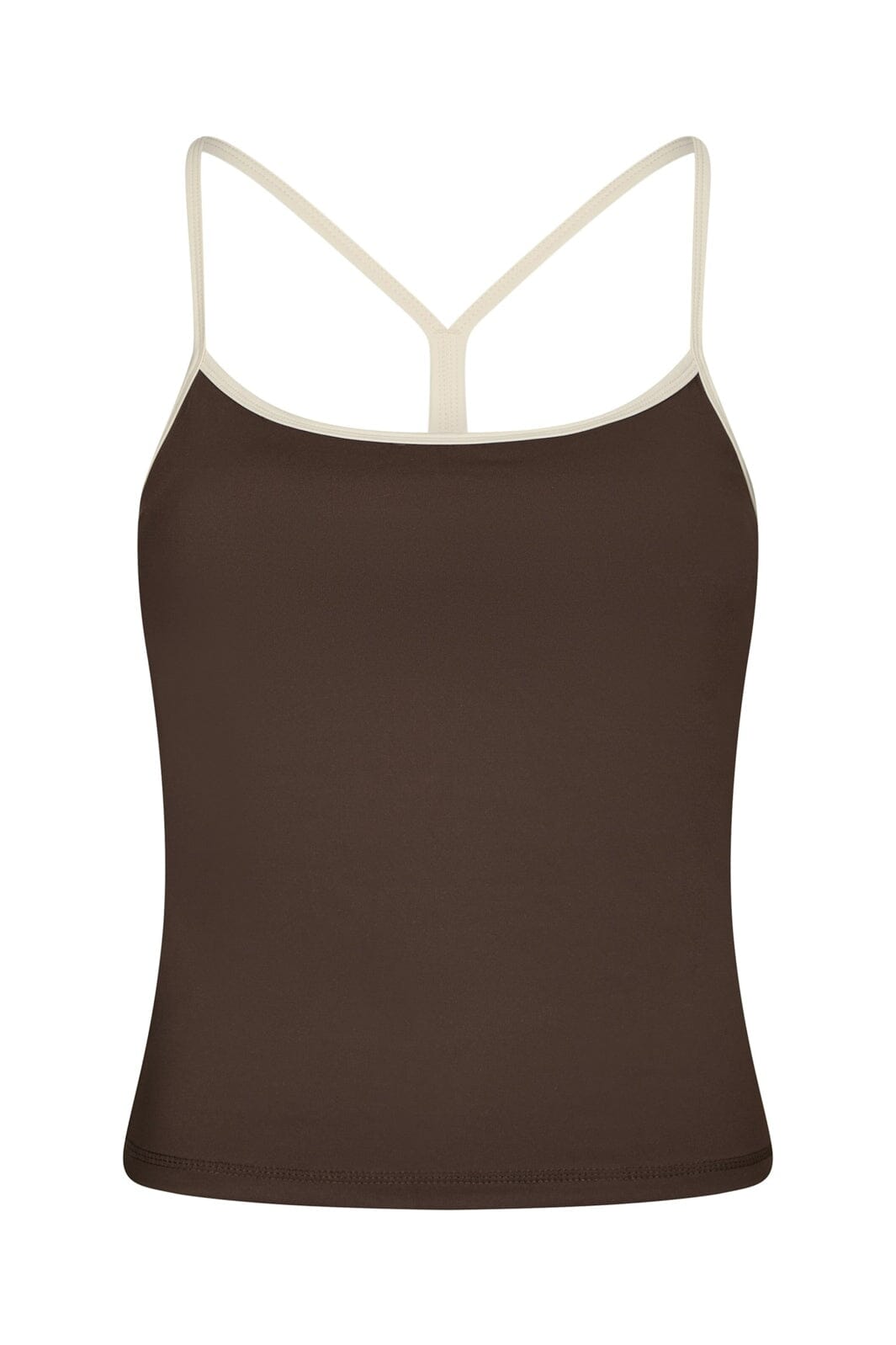 Neo Noir - Tirri Contrast Top 170724 - 676 - Dark Brown
