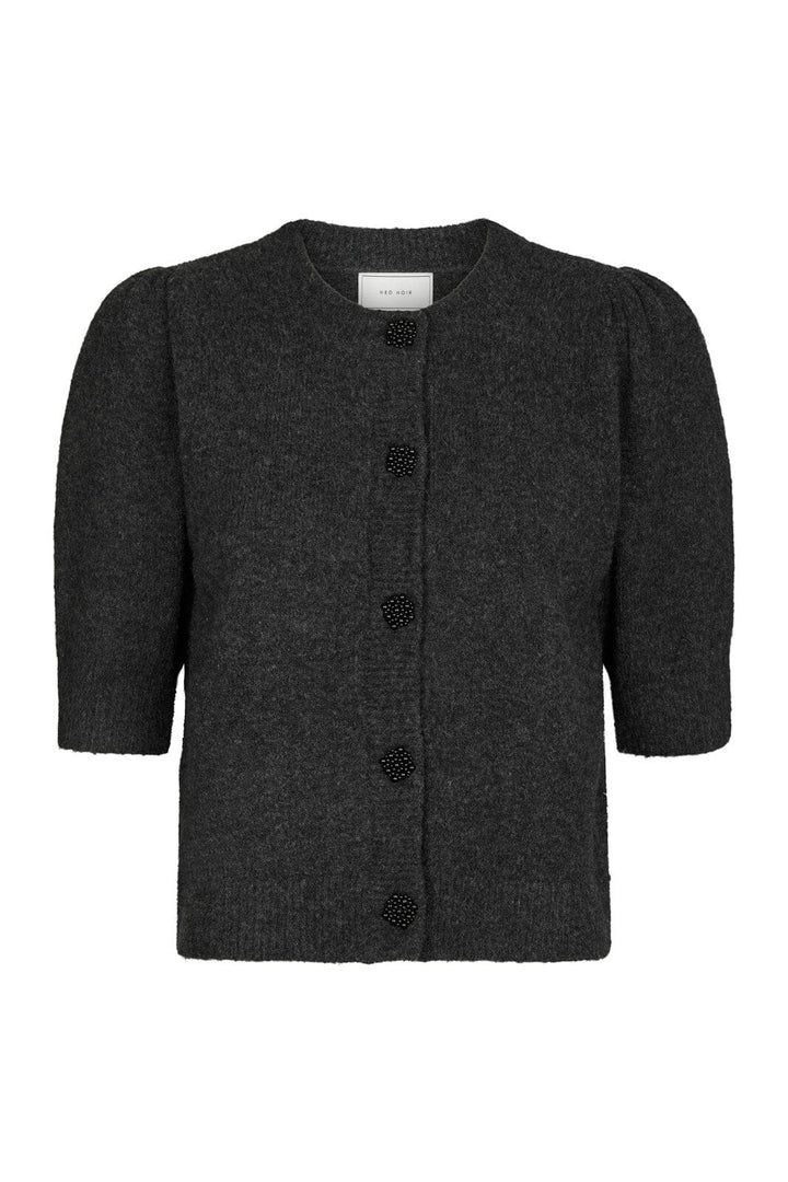 Neo Noir - Trudy Deco Knit Cardigan 164514 - 136 - Antracit Melange