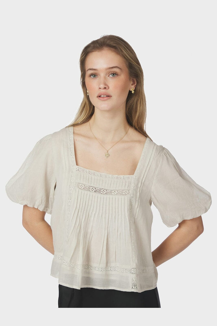 Neo Noir - Tukana S Voile Blouse 168899 - 124 - Ivory