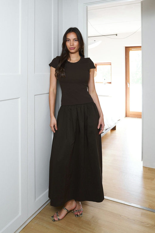 Neo Noir - Tuscany Dress 164766 - 584 - Chocolate Brown Kjoler 