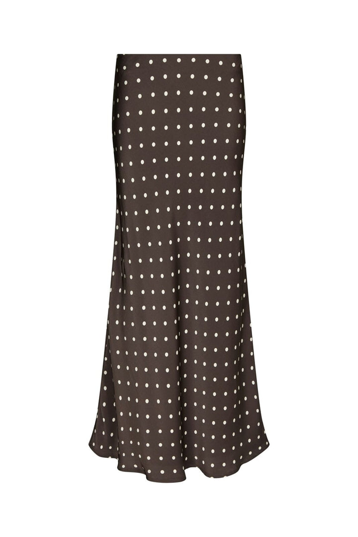 Neo Noir - Viso Dot Skirt 166433 - 676 - Dark Brown