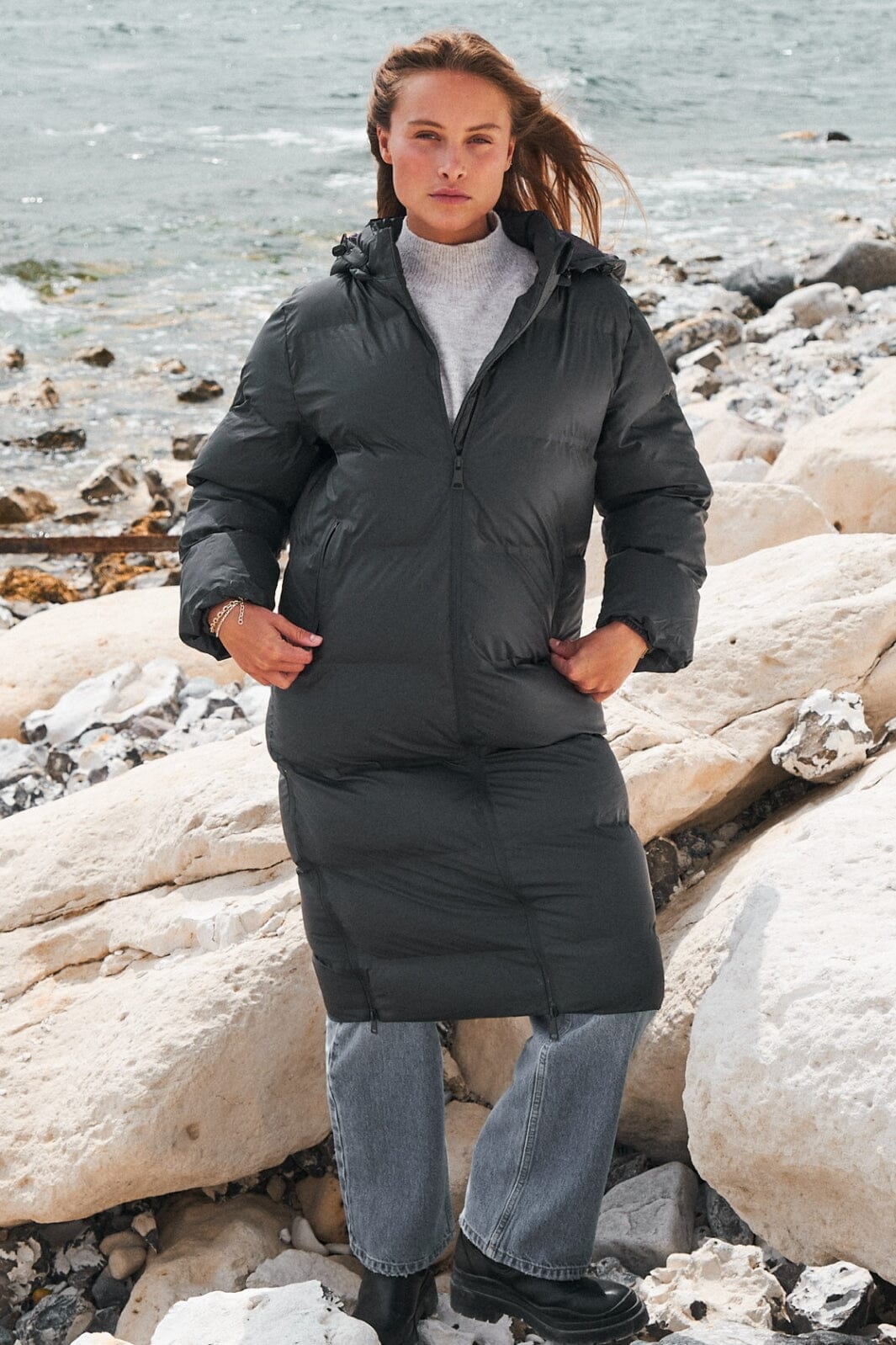 Neo Noir - Viviana C Puffer Jacket - Antracit