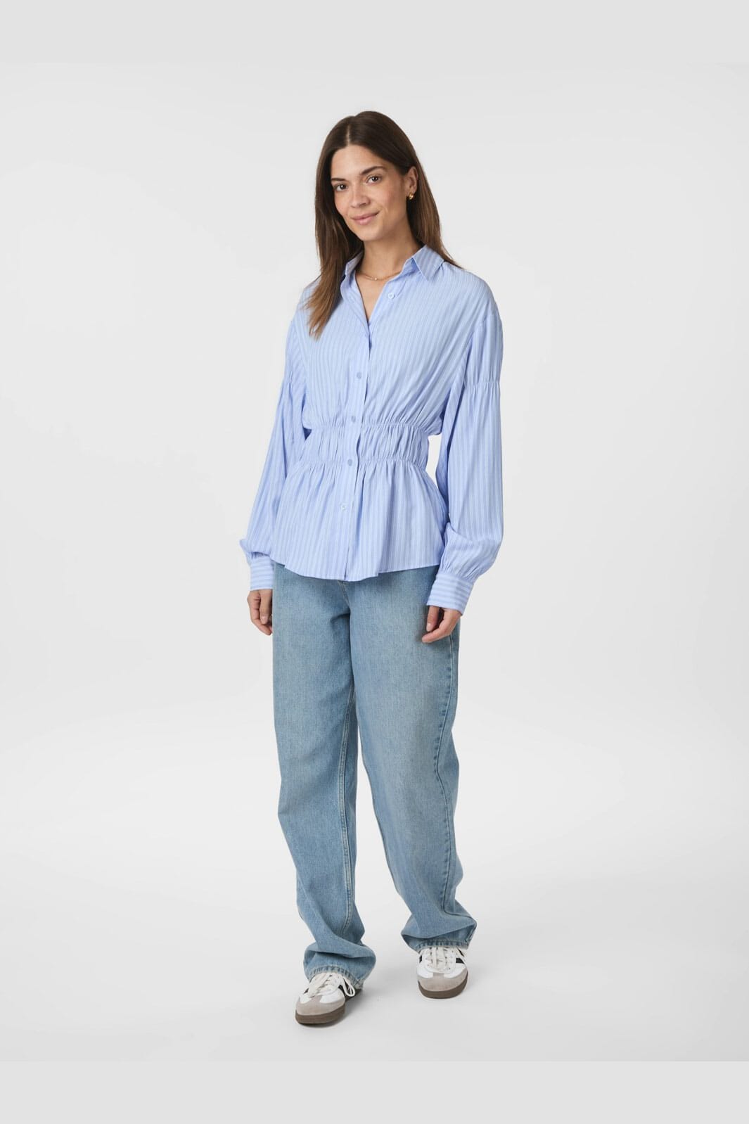 Neo Noir - Wales Stripe Shirt 166278 - 145 - Light Blue