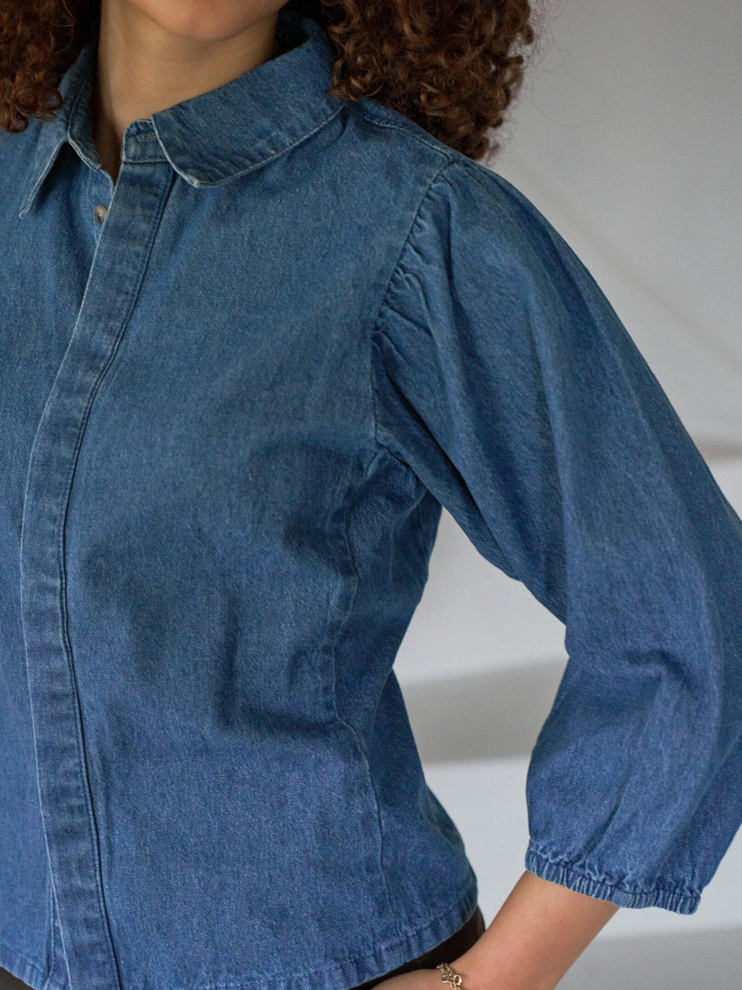 Neo Noir - Wandana Denim Blouse 167092 - 140 - Blue Bluser 