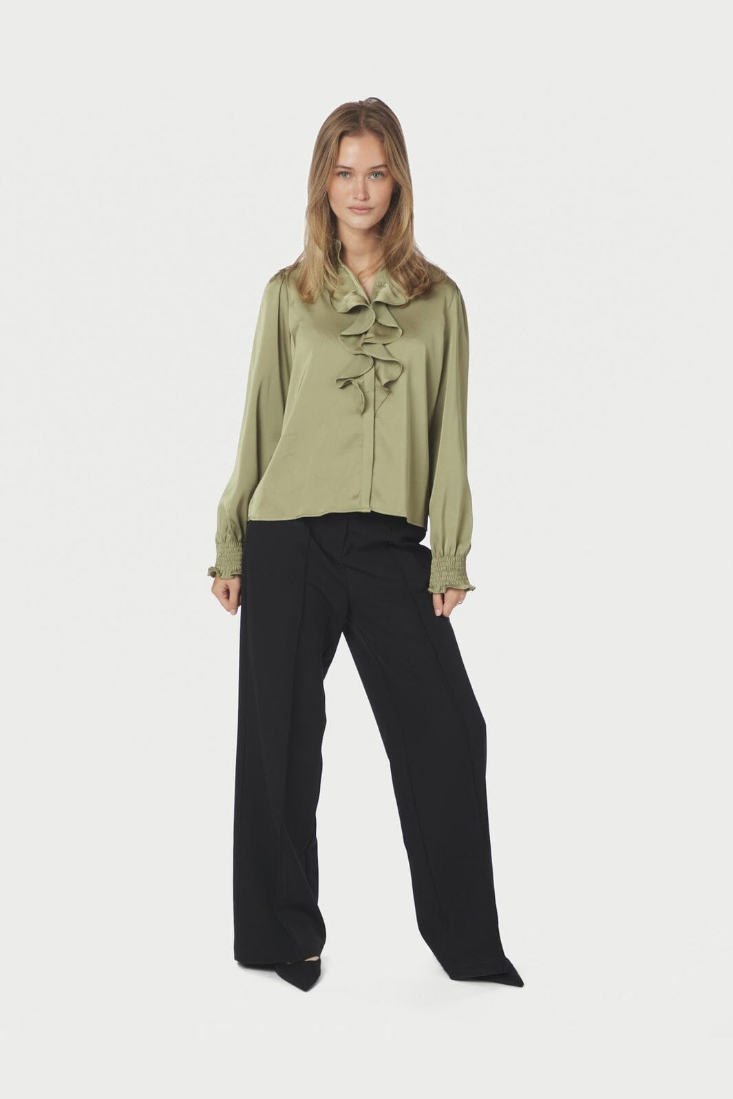 Neo Noir - Zamola Blouse 166450 - 157 - Dusty Army