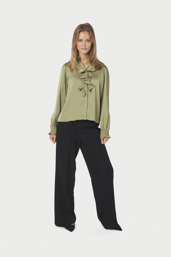 Neo Noir - Zamola Blouse 166450 - 157 - Dusty Army