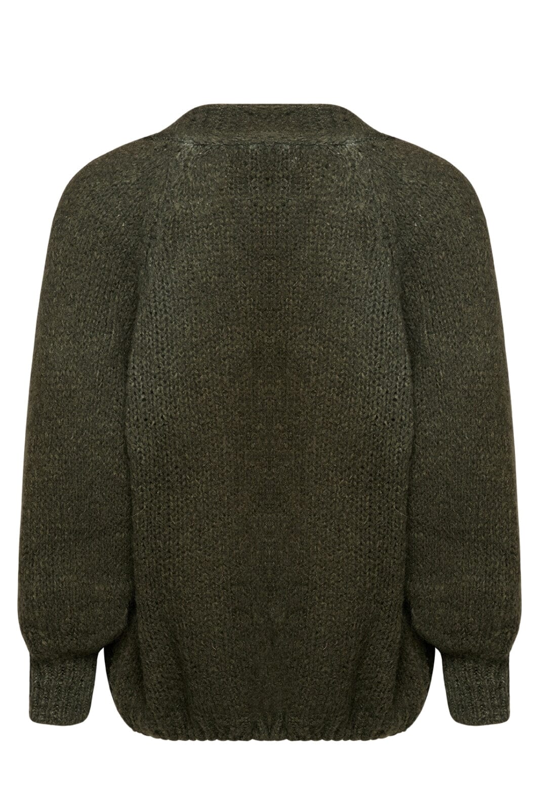 Noella - Fora Knit Cardigan - Dark Army