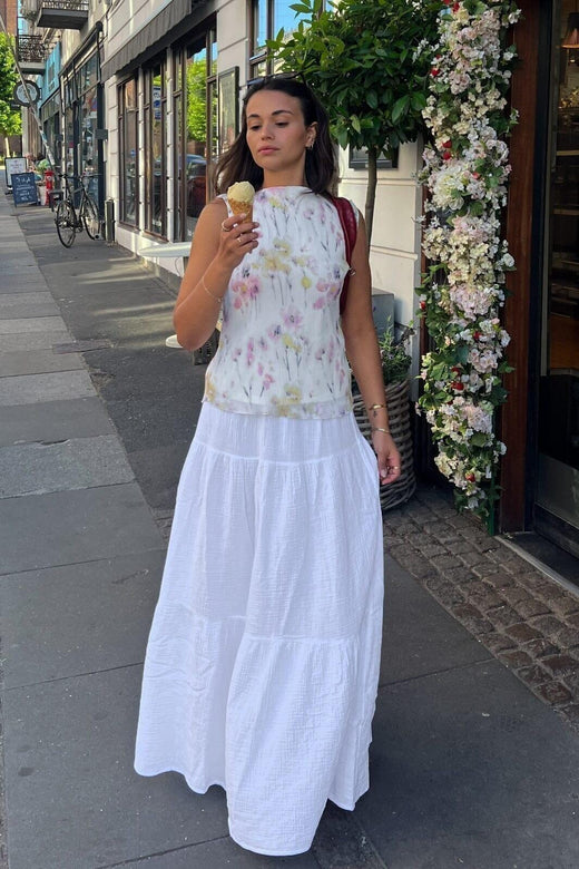 Noella - Leyla Skirt 13110001 - 028 White Nederdele 