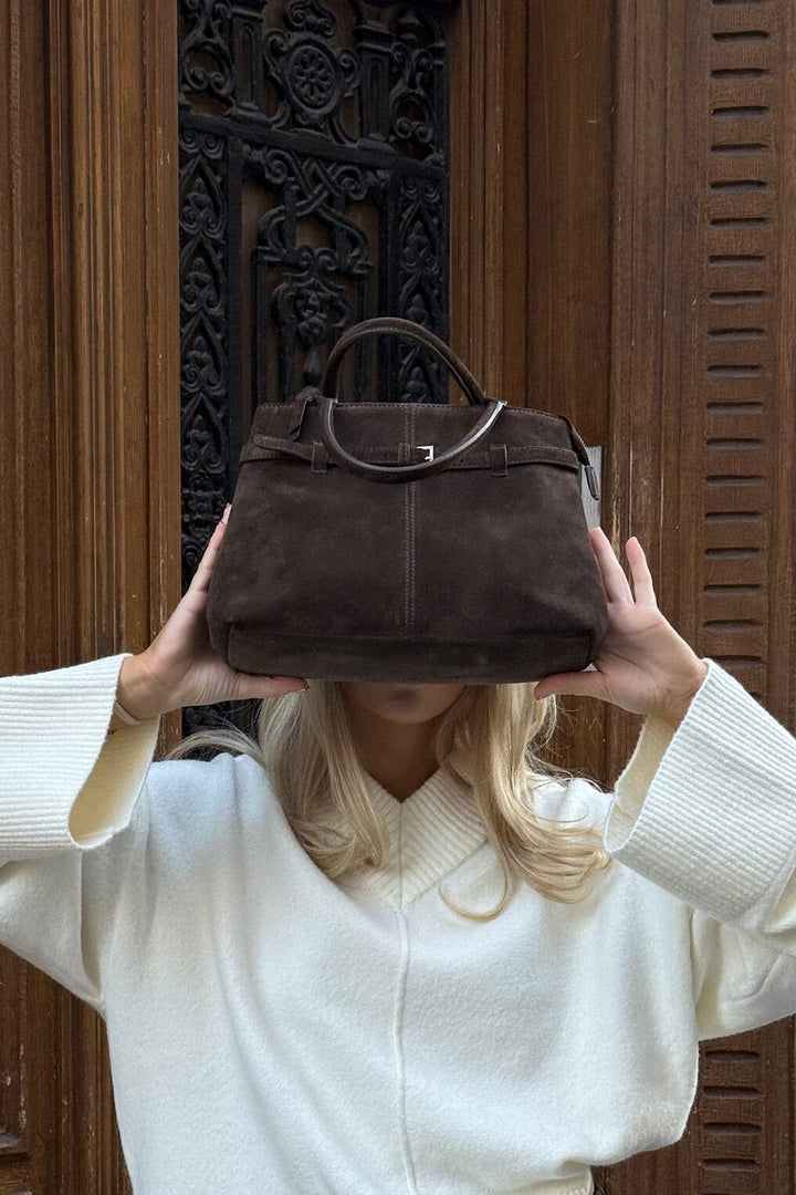 Noella - Macie Bag Real Suede 15970005 - 674 - Chocolate Tasker 