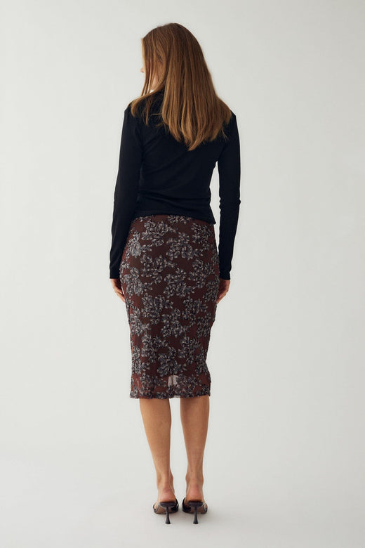 Noella - N-Jocelyn Skirt 16320003 - 1471 - Medium Brown Nederdele 